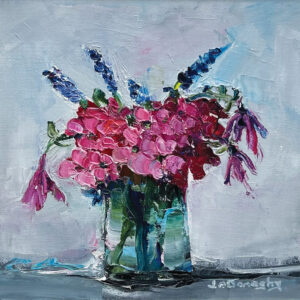 Geraniums & Lavender by Judith Donaghy