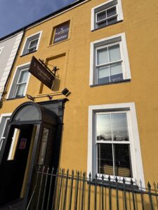 Photograph of the exterior of Art and Music bar Y Segontiwm in Caernarfon.