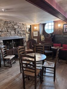 Basement music venue with period furniture from 16th and 17th century