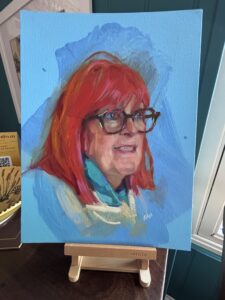 an image of the author of this blog in bright colours